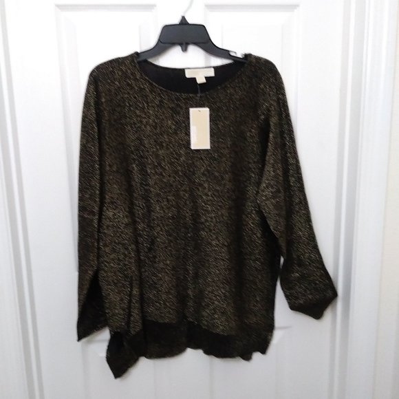Michael Kors Collection Tops - SOLD SOLD Michael Kors Gold Metallic Party Ready Tunic Top Large